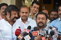 Politicians Watches GPSK Movie at Prasad Lab